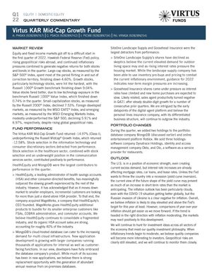 z - Cover Image: Virtus KAR Mid-Cap Growth Fund Commentary