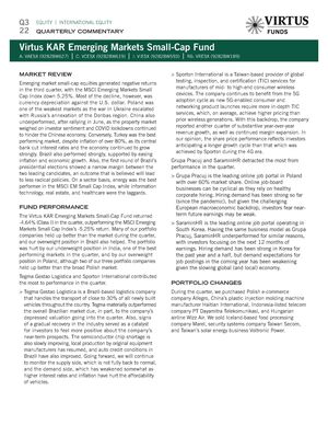 z - Cover Image: Virtus KAR Emerging Markets Small-Cap Fund Commentary