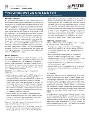 z - Cover Image: Virtus Ceredex Small-Cap Value Equity Fund Commentary