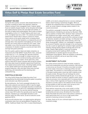 z - Cover Image: Virtus Duff & Phelps Real Estate Securities Fund Commentary