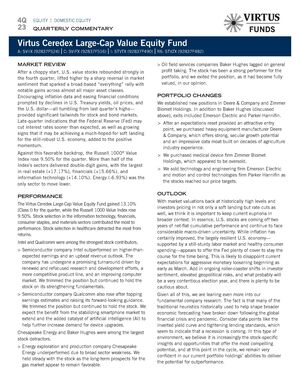 z - Cover Image: Virtus Ceredex Large-Cap Value Equity Fund Commentary